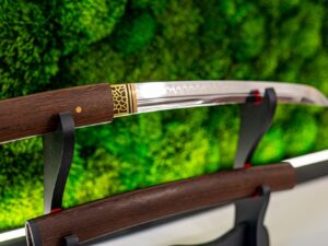 Tanto Shirasaya Stal T10 – Naturalne Drewno | Hartowanie Glinką (Hamon) TS1