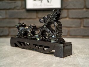 Ekspozytor do Mieczy Japońskich Stojak Katanakake Katana Smok Czarny