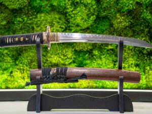 Japoński Sztylet Tanto T10 Model T4S – Hartowanie Gliną & Motyw Tygrysa | Blade Vision