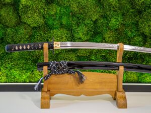 Miecz Samurajski WAKIZASHI Japoński Stal T10 Prawdziwy OSTRY Treningowy